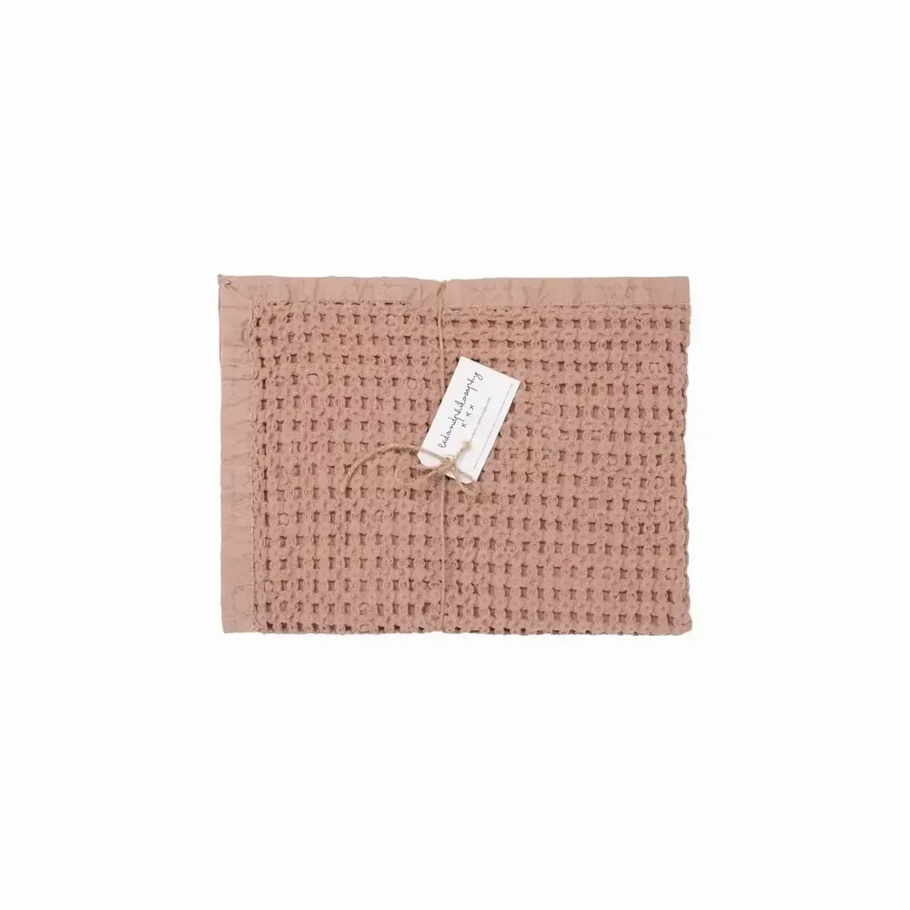 Serviettes de bain - Serviette de bain en coton biologique MIREILLE2 50x70 cm - BED AND PHILOSOPHY