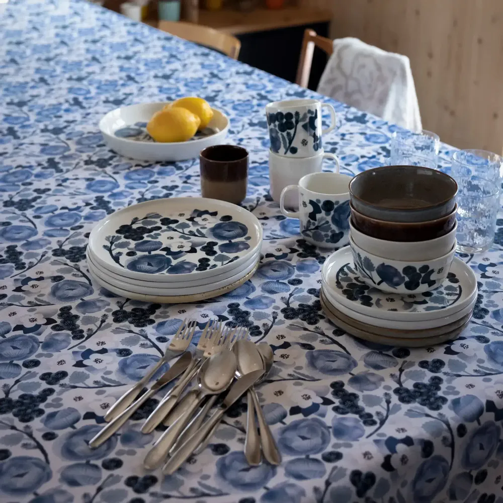 Assiettes au quotidien - Assiette Lapin Kukka Bleu 25 cm - PENTIK