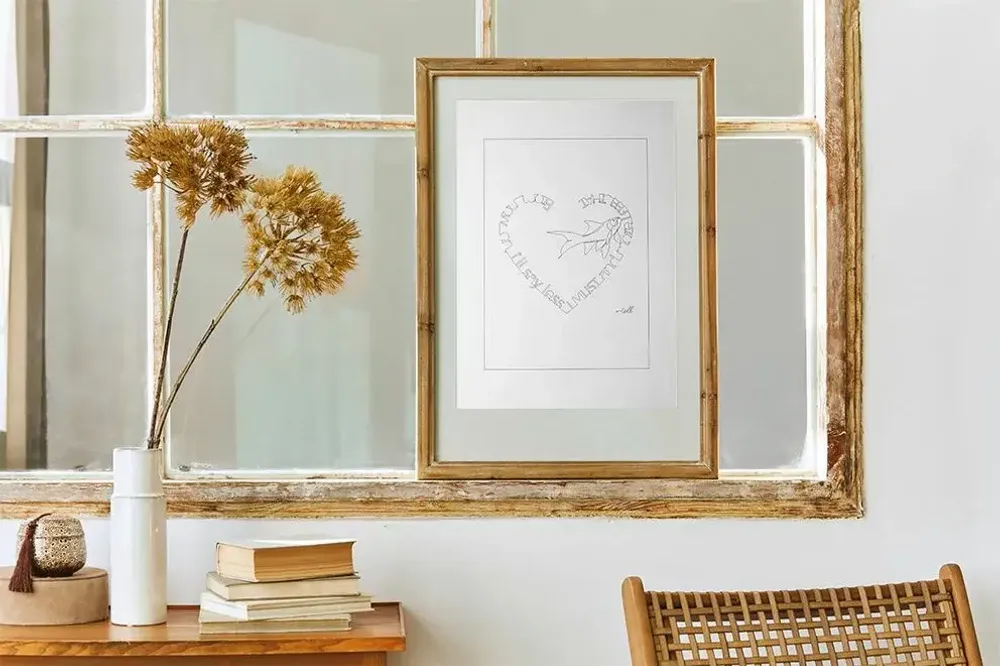 Other wall decoration - A3 Print on FineArt Paper - COSETTE ET LES LYS
