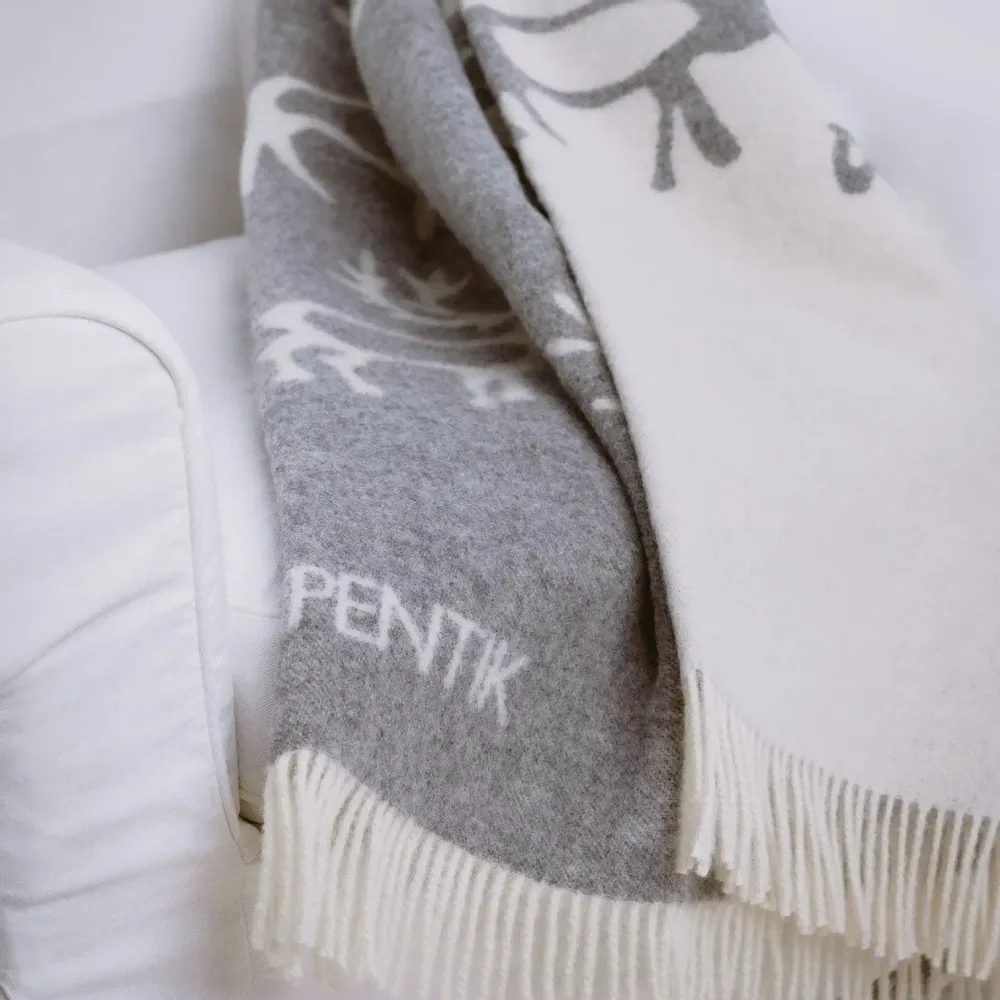 Linge - Couverture Saaga Gris 130x170 cm - PENTIK