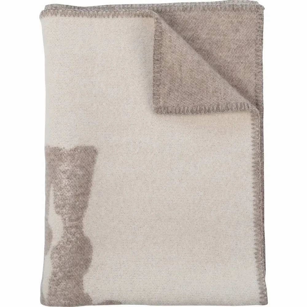 Linens - Vasa Blanket Light Brown 65x90 cm - PENTIK