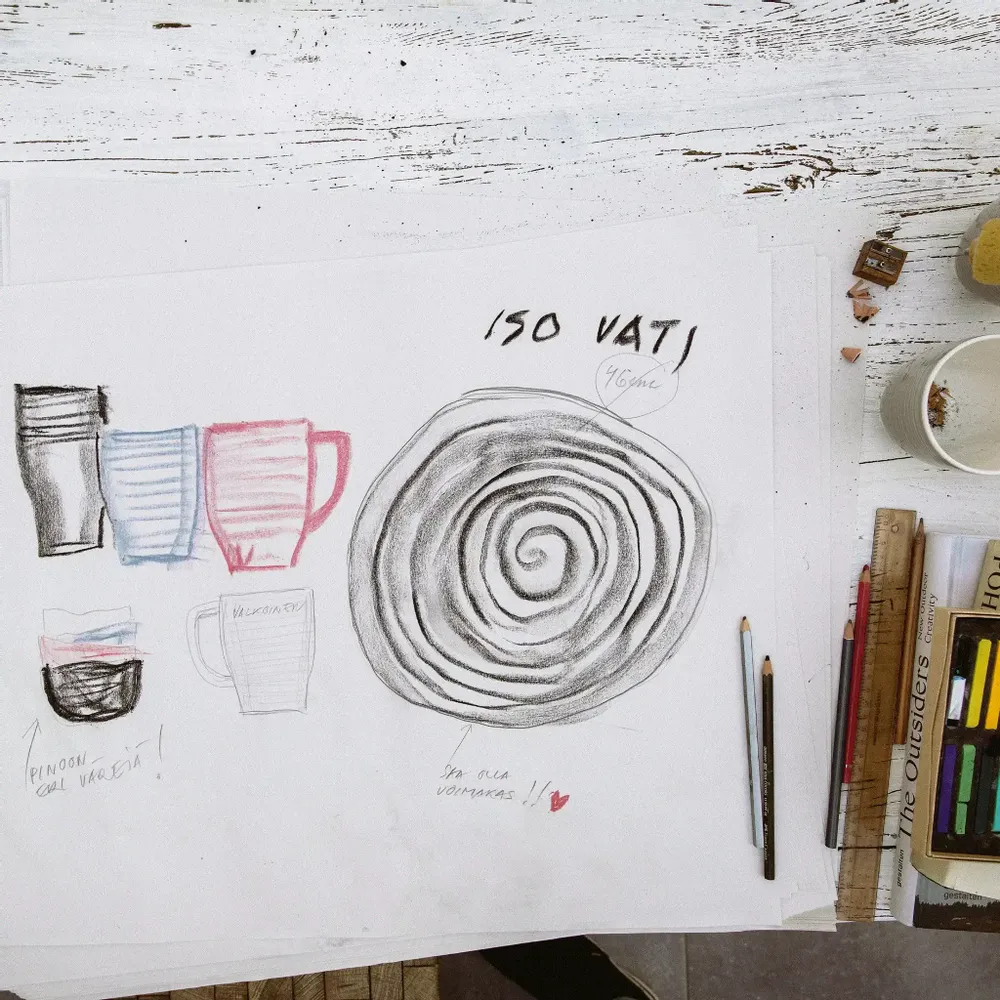 Mugs - Kivi Mug Dark grey 0,3 l - PENTIK