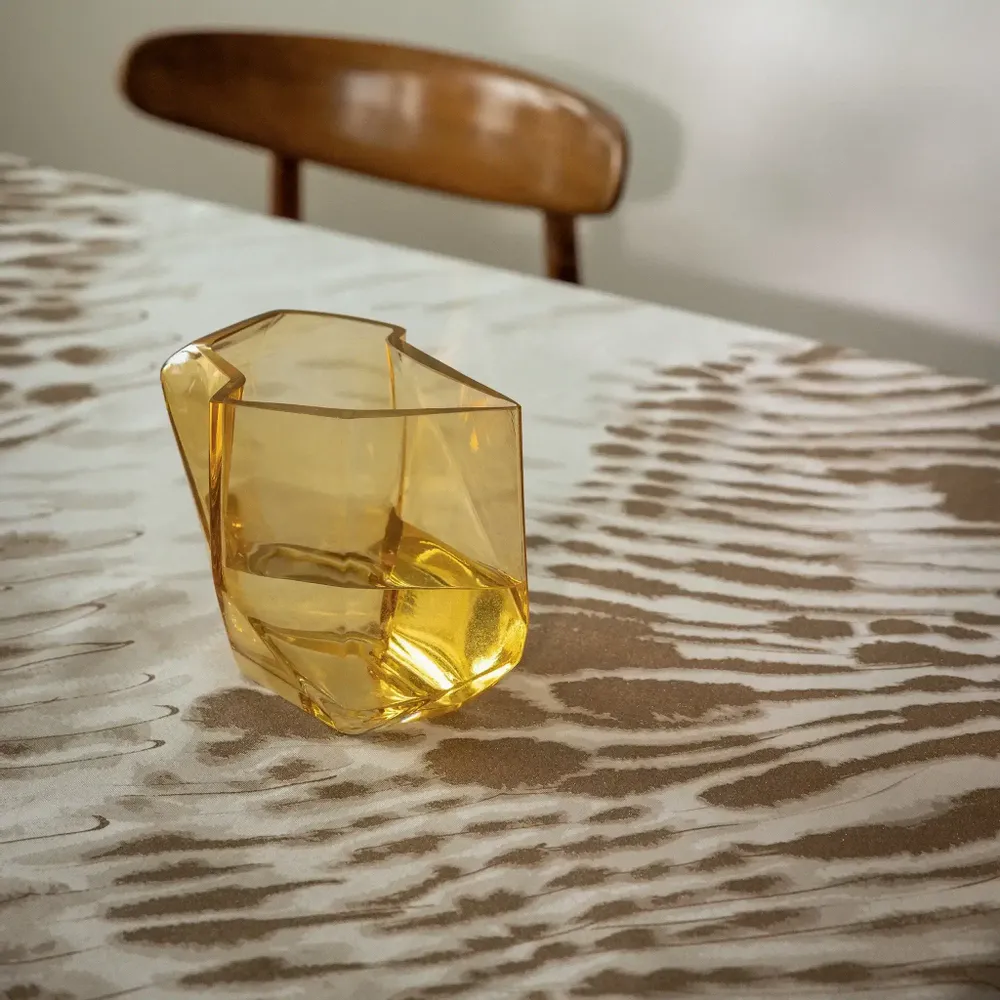 Floral decoration - Lohkare Glass Vase Yellow 18x17 cm - PENTIK
