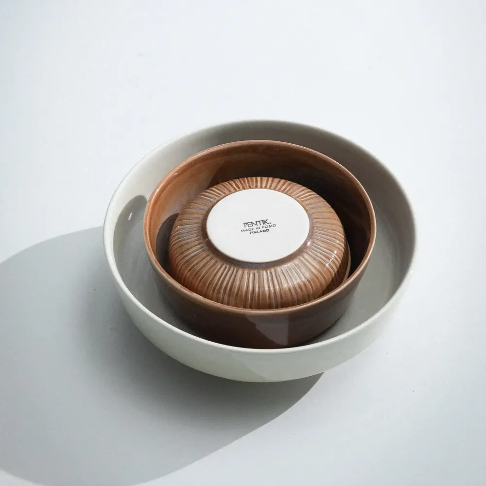 Everyday plates - Tuntu Bowl Brown 0,3 l - PENTIK