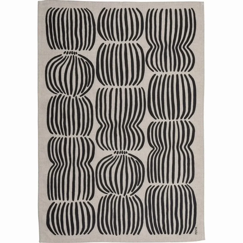 Kitchen utensils - Vilja Kitchen Towel Black 47x70 cm - PENTIK