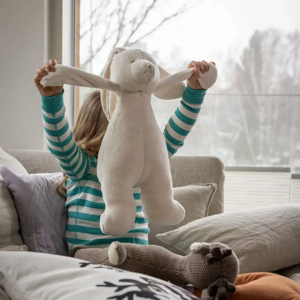 Children's games - Halipupu Hug Bunny Cream 39 cm - PENTIK