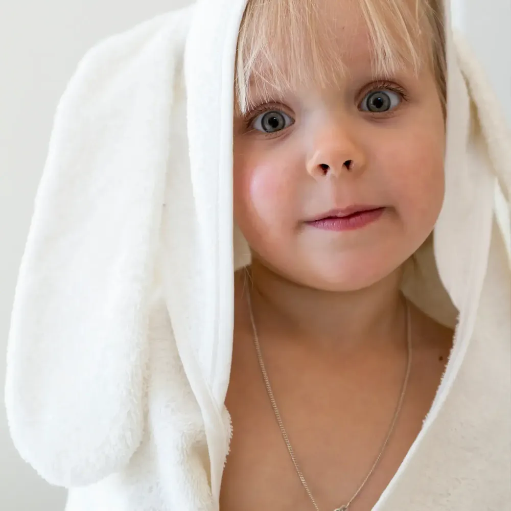 Other bath linens - Halipupu Hooded Towel Natural White 73x73 cm - PENTIK