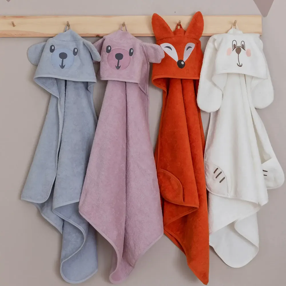 Other bath linens - Halipupu Hooded Towel Natural White 73x73 cm - PENTIK