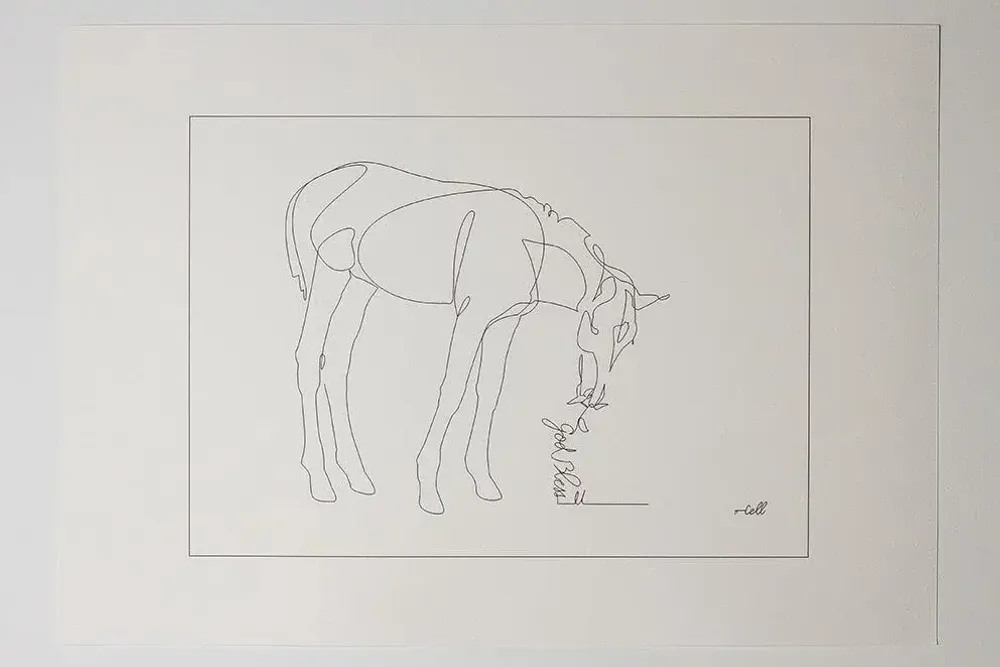 Objets de décoration - Tirage A3 Papier FineArt - COSETTE ET LES LYS