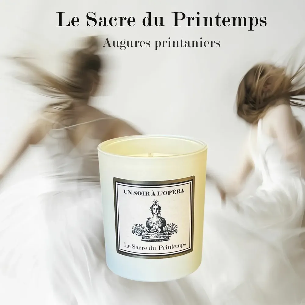Bougies - BOUGIE PARFUMEE NATURELLE 100% VÉGÉTALE - SACRE DU PRINTEMPS - UN SOIR A L'OPERA
