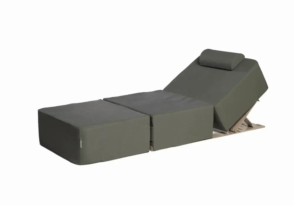 Transats - TRIPTYK | Lit de piscine COZIP | 198 x 77 x h30 cm - COZIP