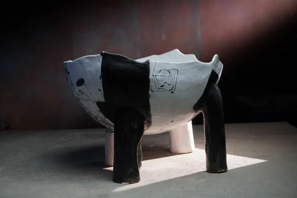 Bowls - Sculptural Bowl WD/CU/M/01/24 (BARCELONA) - DZIENNIAKART WOJCIECH DZIENNIAK