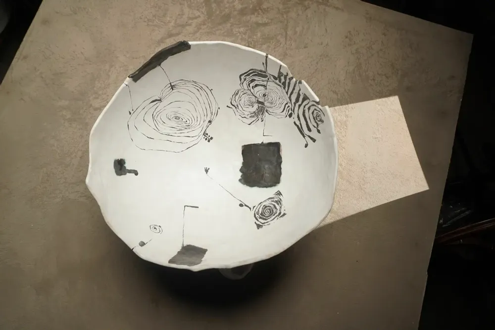 Bowls - Sculptural Bowl WD/CU/M/01/24 (BARCELONA) - DZIENNIAKART WOJCIECH DZIENNIAK
