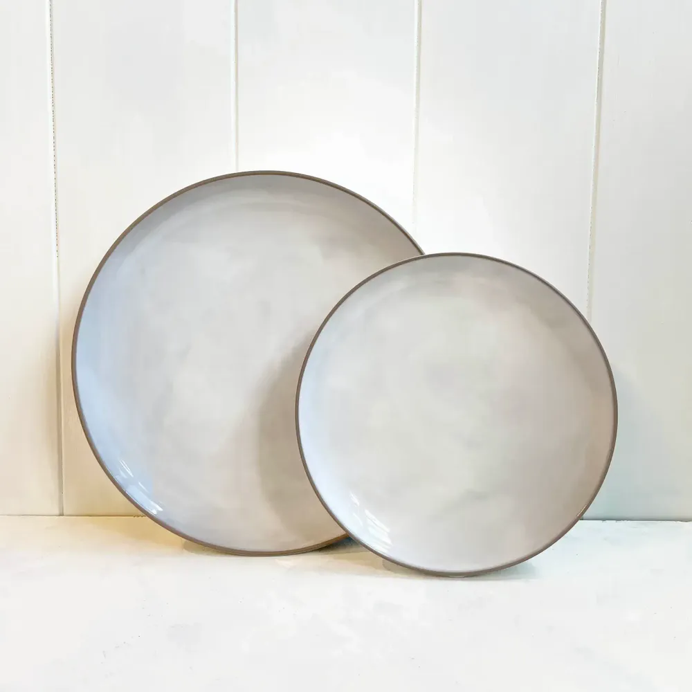 Assiettes au quotidien - BRUSH Cloud Dinner Plate Set of 4 - RECLAYM HOME