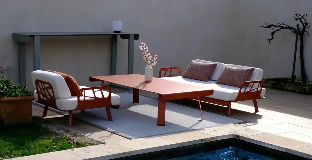 Lawn sofas - Outdoor LOUNGE BENCH - MOUSSES ETOILES