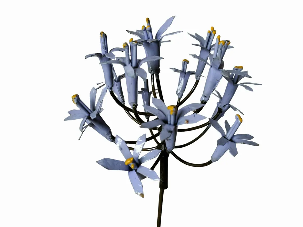 Outdoor decorative accessories - Recycled Metal Agapanthe Garden Spike - TERRE SAUVAGE