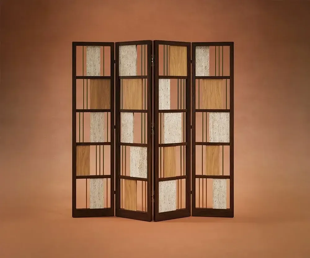 Objets de décoration - Paravent pliable Wordsworth - WOOD TAILORS CLUB