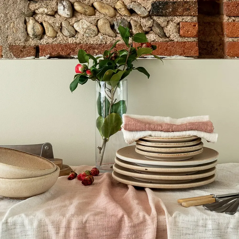 Serviettes - Paire de serviettes de table en coton Dip & Dye TATIN 45x45 cm - BED AND PHILOSOPHY