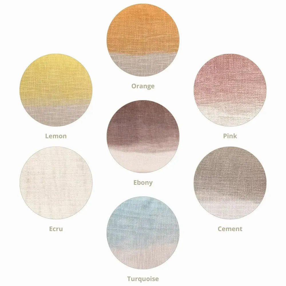 Serviettes - Paire de serviettes de table en coton Dip & Dye TATIN 45x45 cm - BED AND PHILOSOPHY