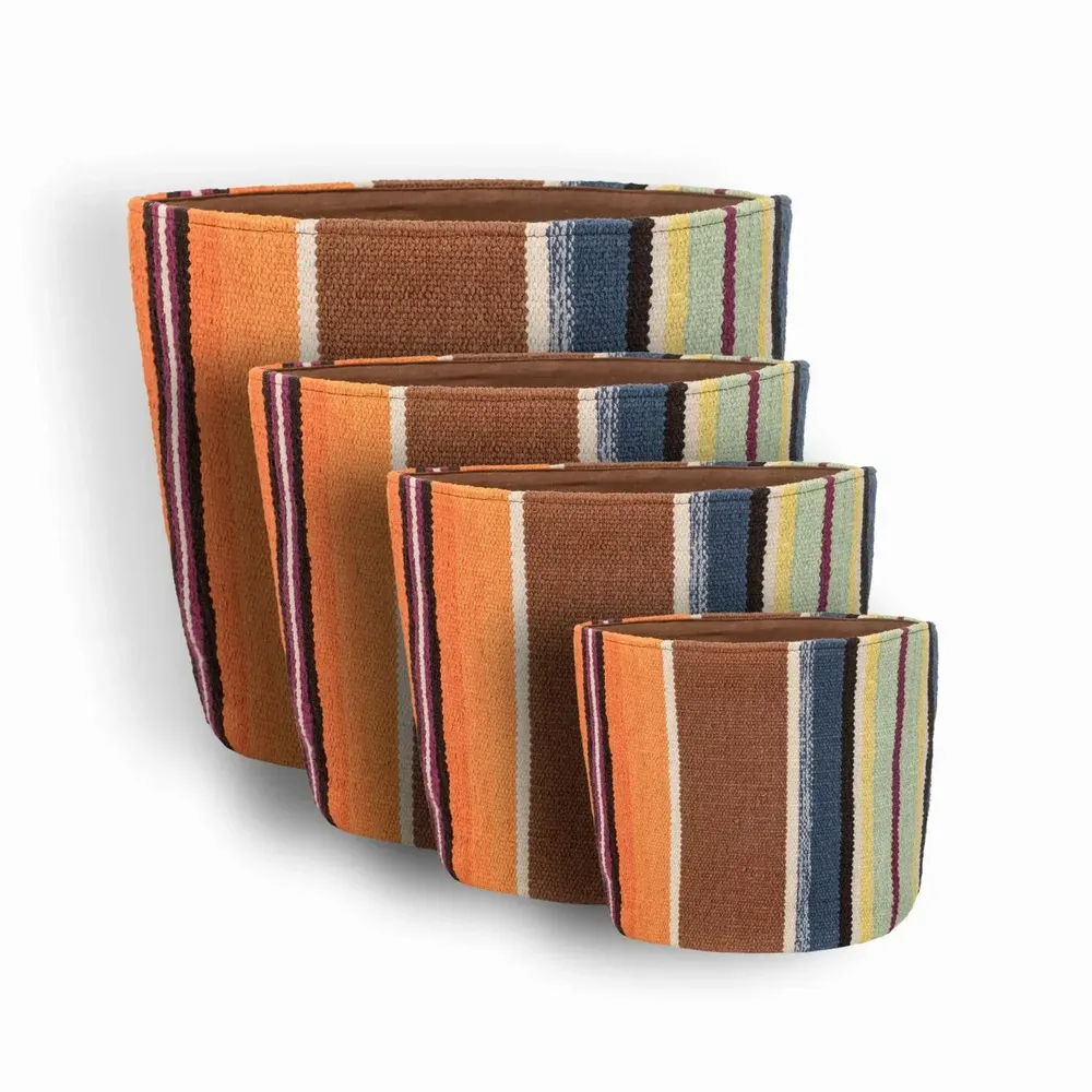 Laundry baskets - TABY3 decorative cotton basket H33xD30 cm - BED AND PHILOSOPHY