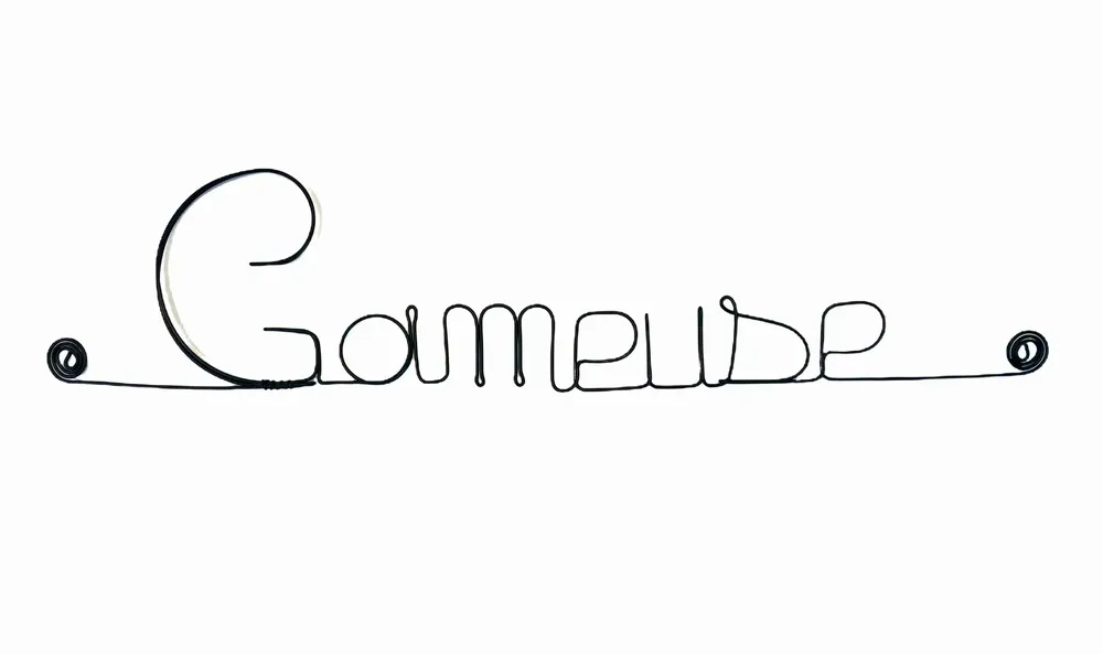 Other wall decoration - Wire Wall Decoration " Gameuse” - to pin - BIJOUX DE MUR