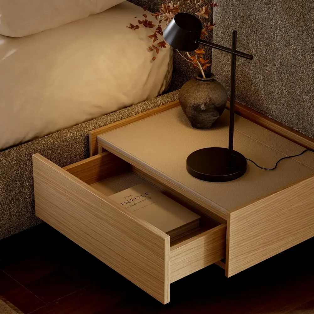 Night tables - Francis Bedside Table - DOMKAPA