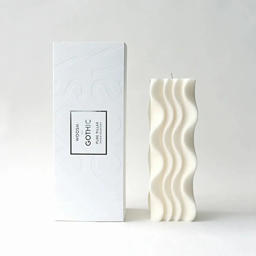 Bougies - Bougie pilier - emballée dans une luxueuse boîte cadeau - WOOSM