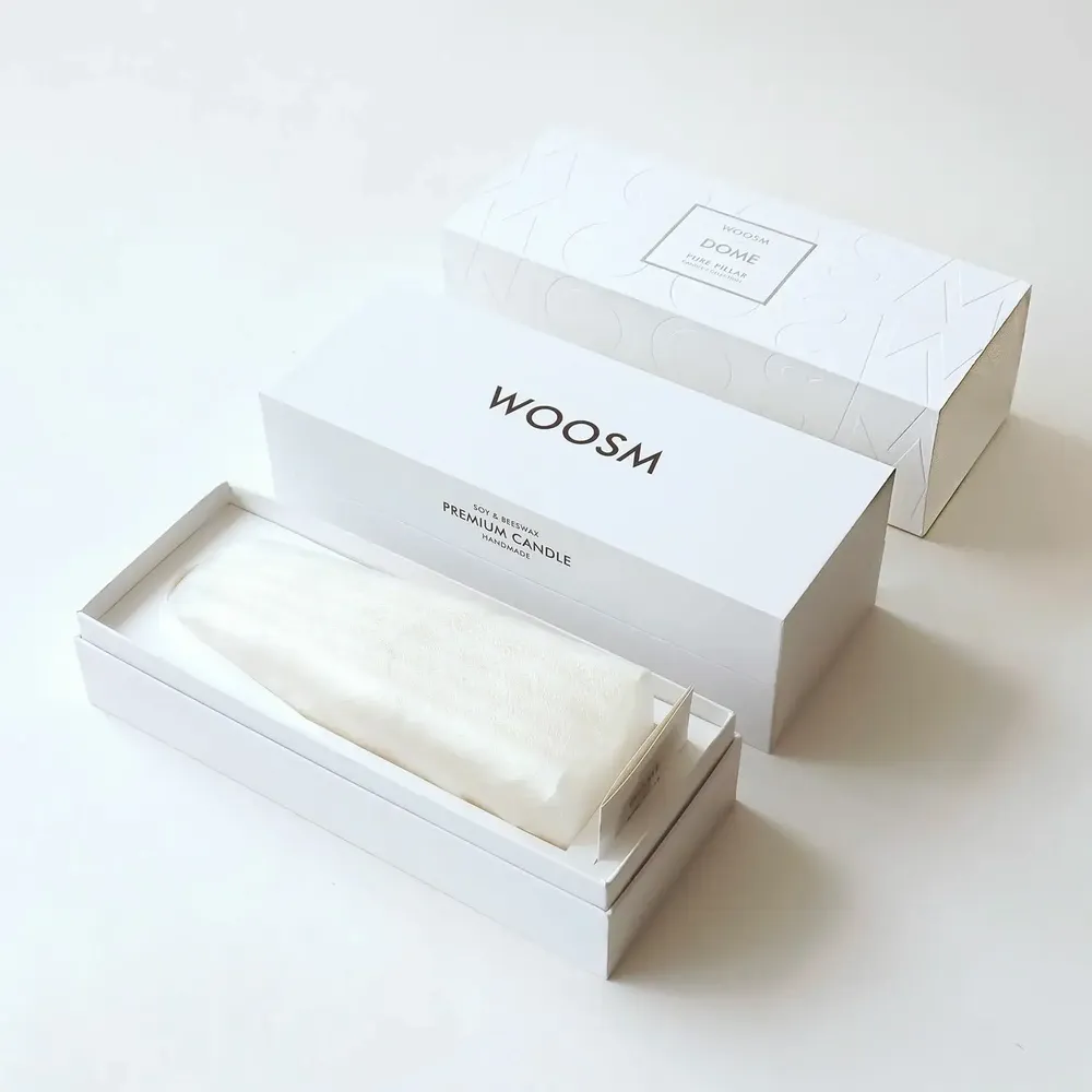 Bougies - Bougie pilier - emballée dans une luxueuse boîte cadeau - WOOSM