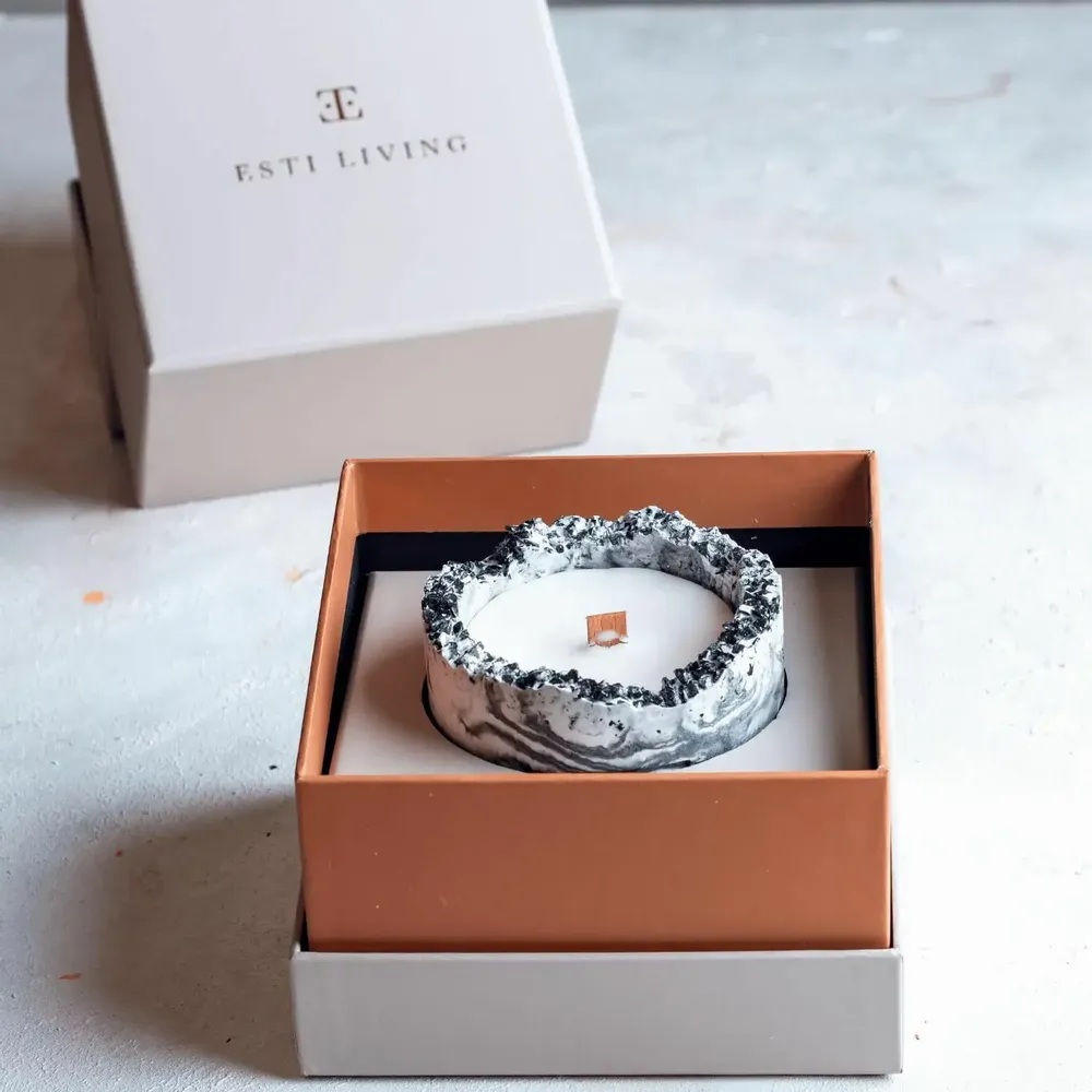 Candles - Black Rose - Gemstone Candle - ESTI LIVING