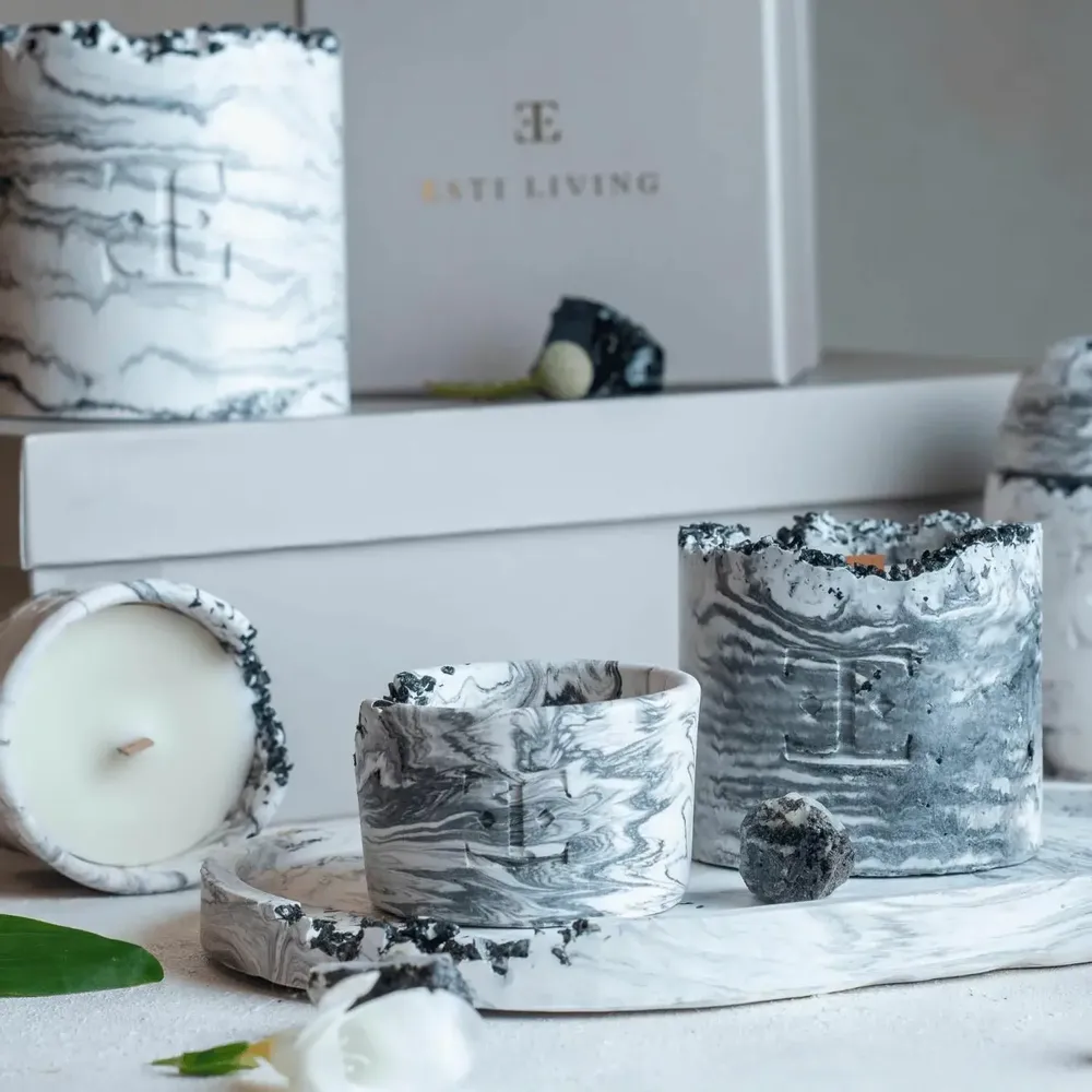 Candles - Black Rose - Gemstone Candle - ESTI LIVING