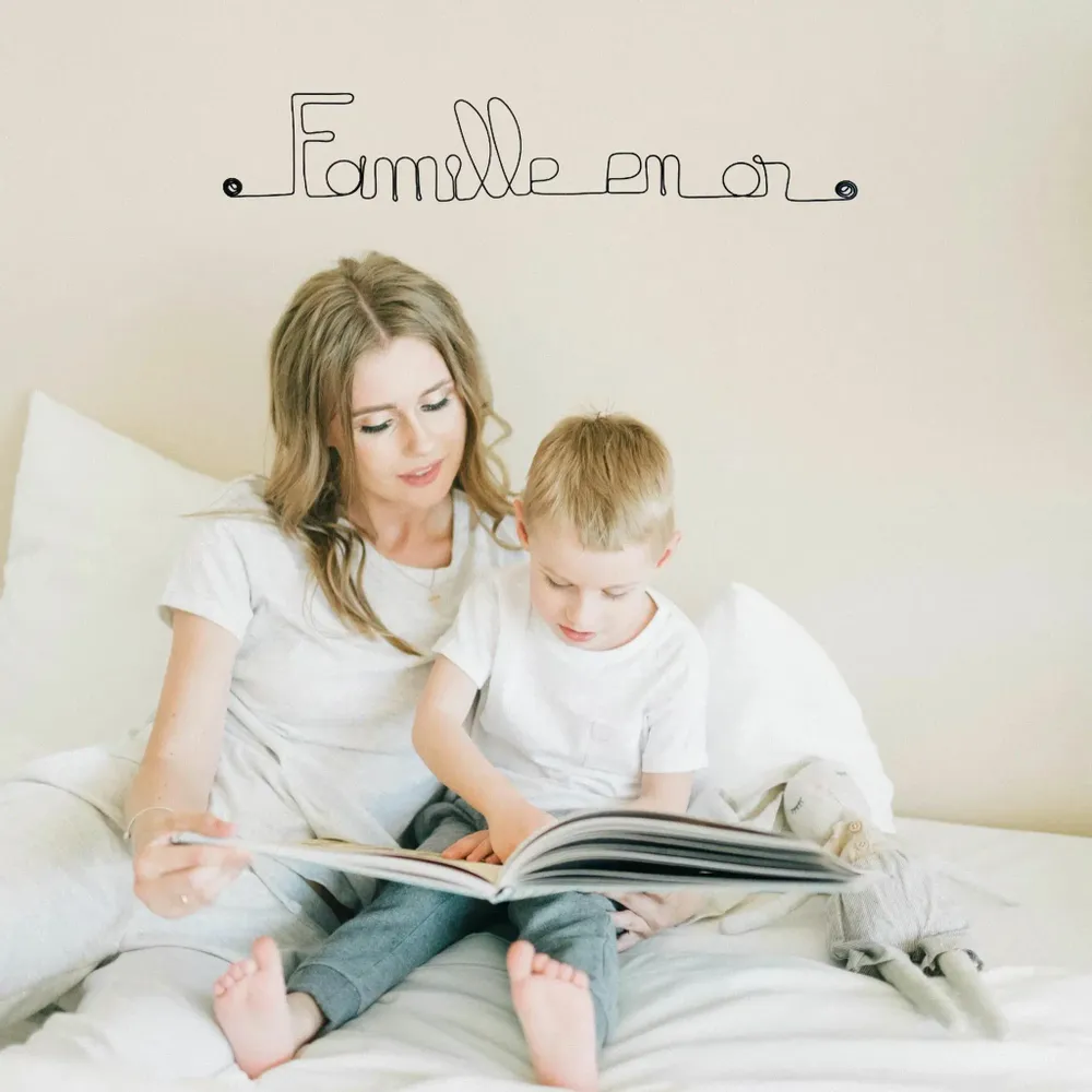 Other wall decoration - Golden Family Wire Wall Decoration - pinnable - BIJOUX DE MUR