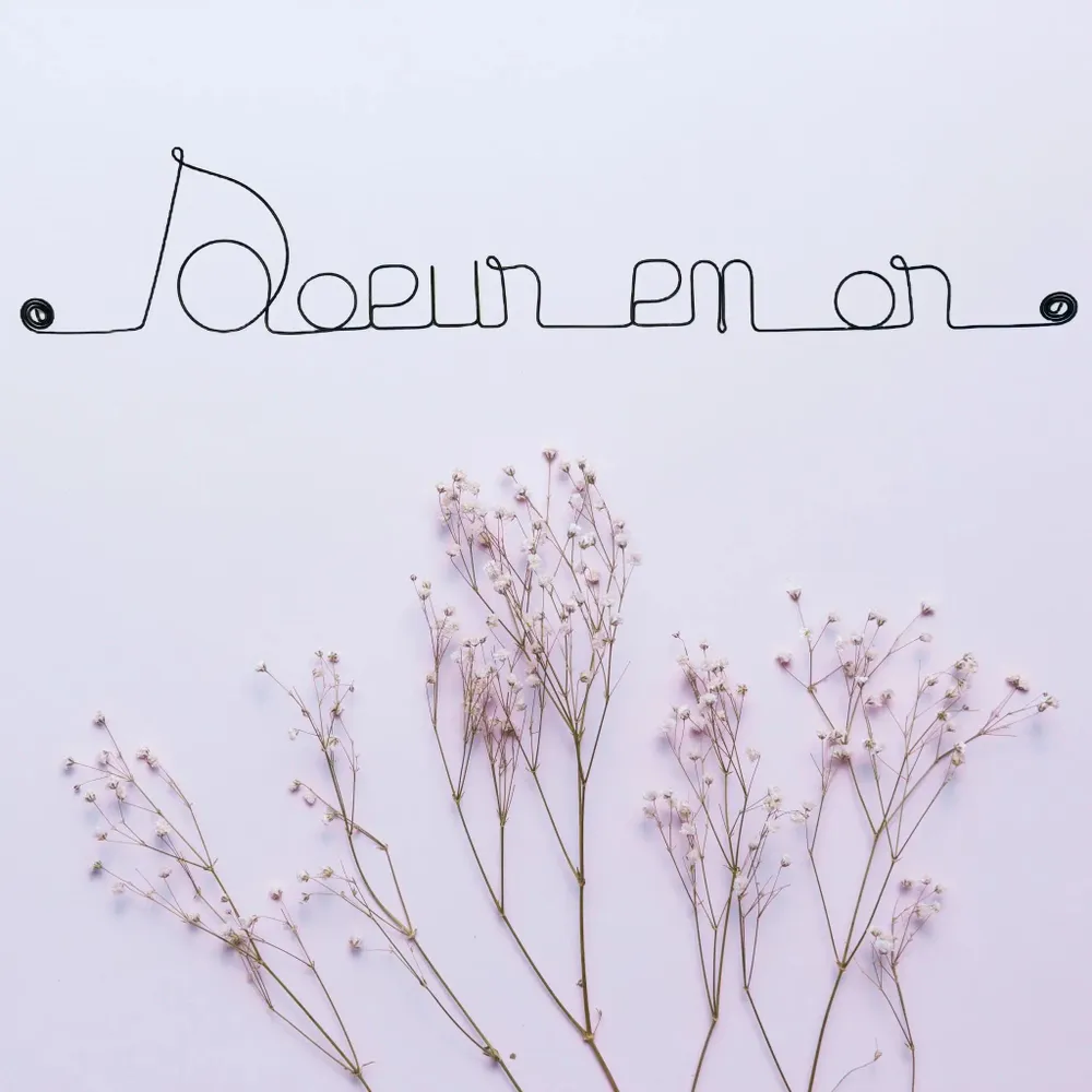 Other wall decoration - Golden Sister Wire Wall Decoration - BIJOUX DE MUR