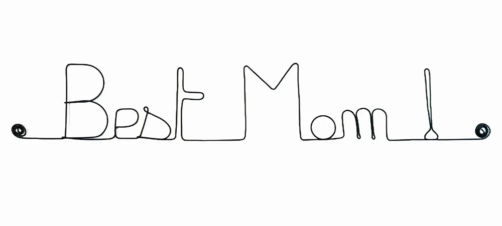 Gifts - Wire Wall Decor ” Best Mom! ” - Mother's Day gift - BIJOUX DE MUR