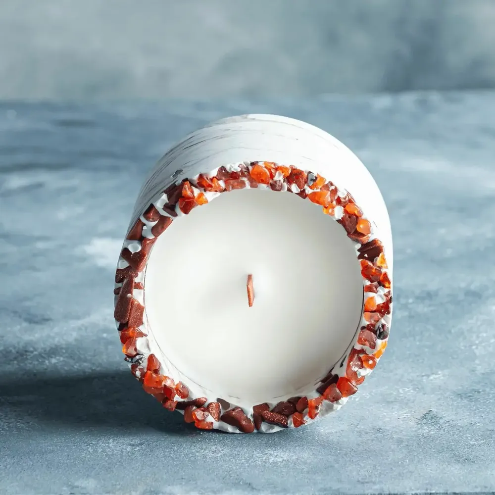 Candles - Mocha Dreams - Gemstone Candle - ESTI LIVING