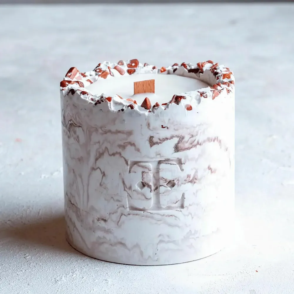 Candles - Mocha Dreams - Gemstone Candle - ESTI LIVING