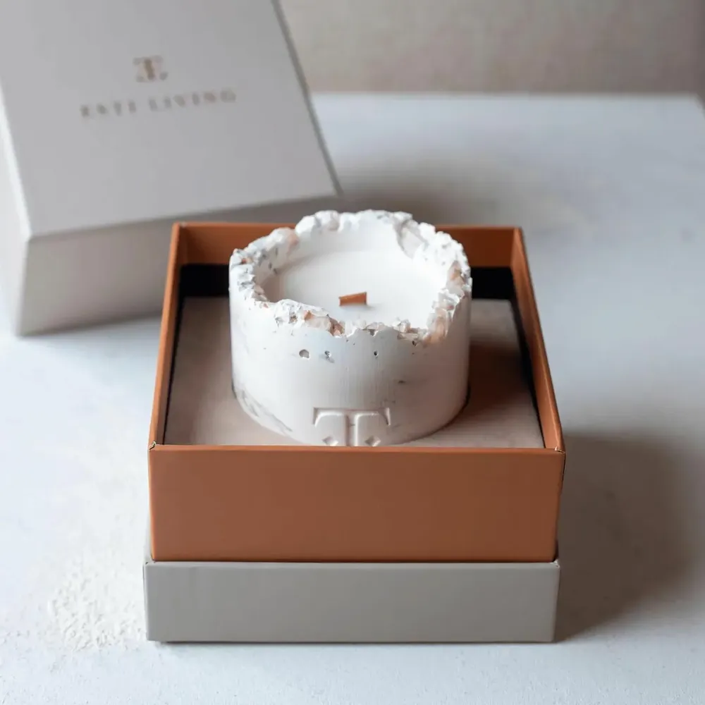 Bougies - Lune et figue - Bougie en pierres précieuses - ESTI LIVING