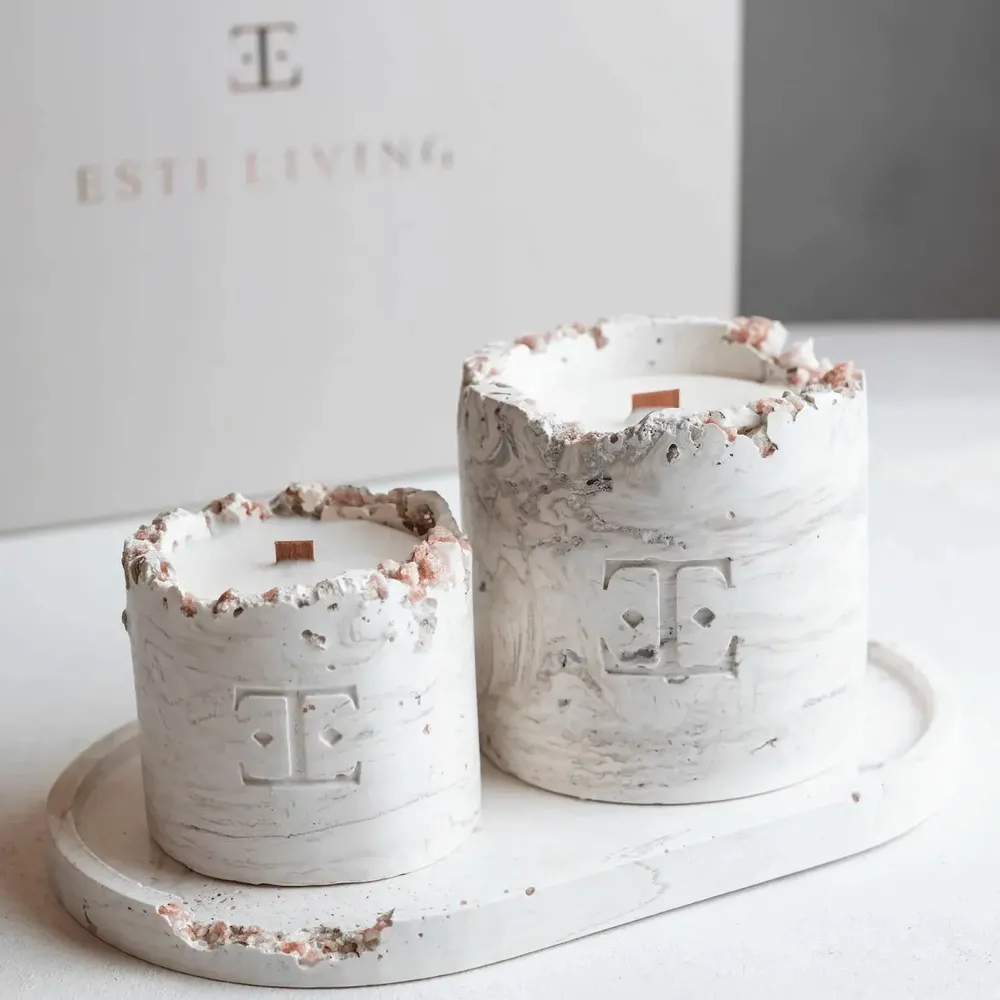 Bougies - Lune et figue - Bougie en pierres précieuses - ESTI LIVING