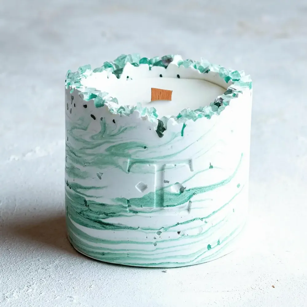 Bougies - Mystic Green - Bougie en pierres précieuses - ESTI LIVING