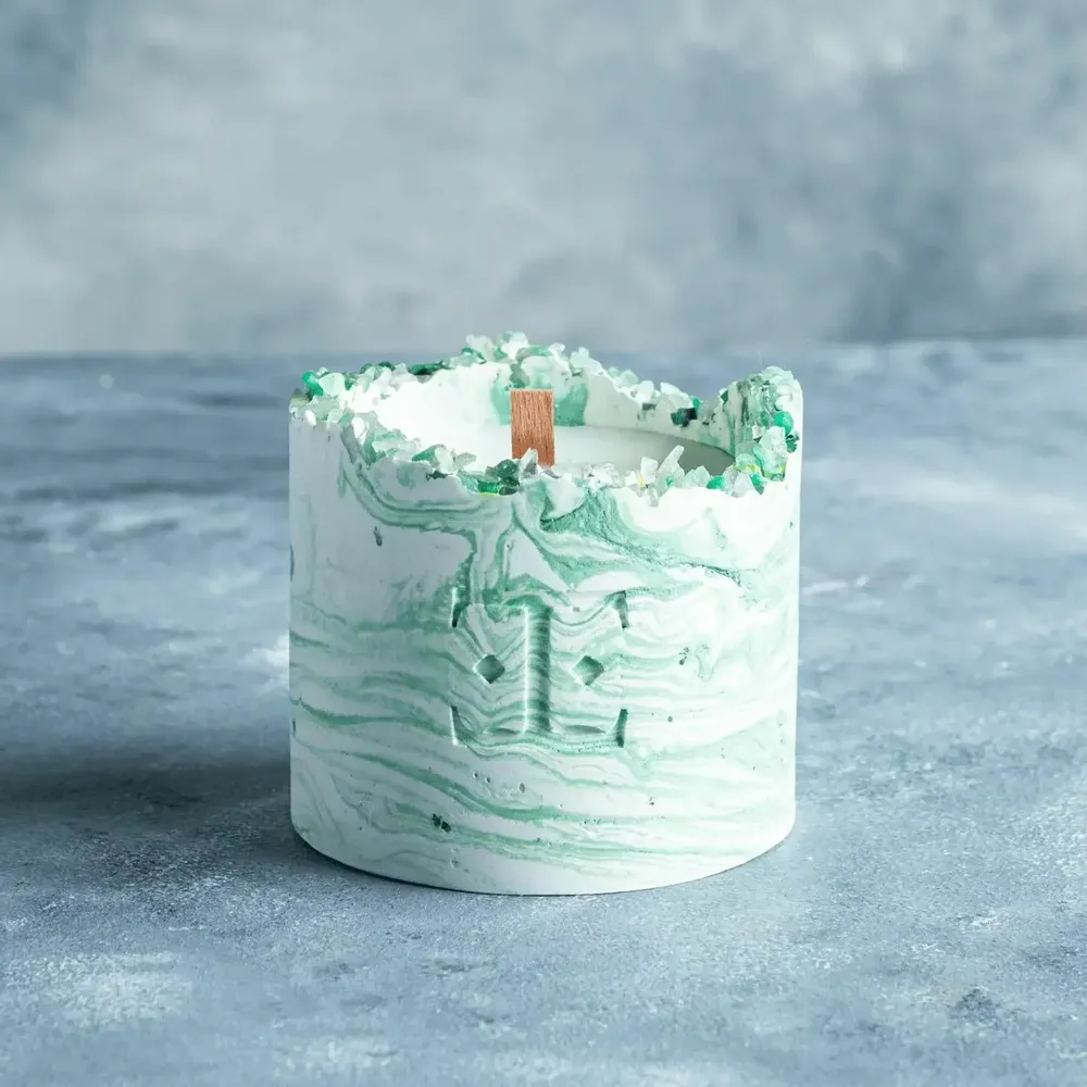 Bougies - Mystic Green - Bougie en pierres précieuses - ESTI LIVING