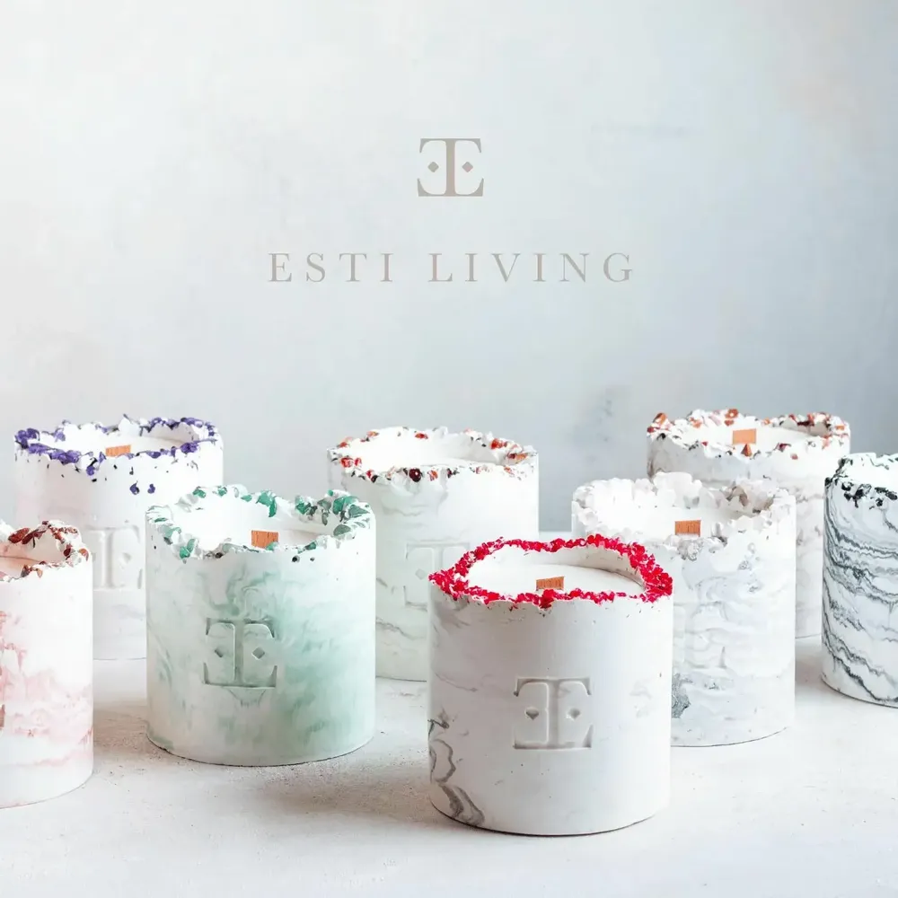 Bougies - Mystic Green - Bougie en pierres précieuses - ESTI LIVING
