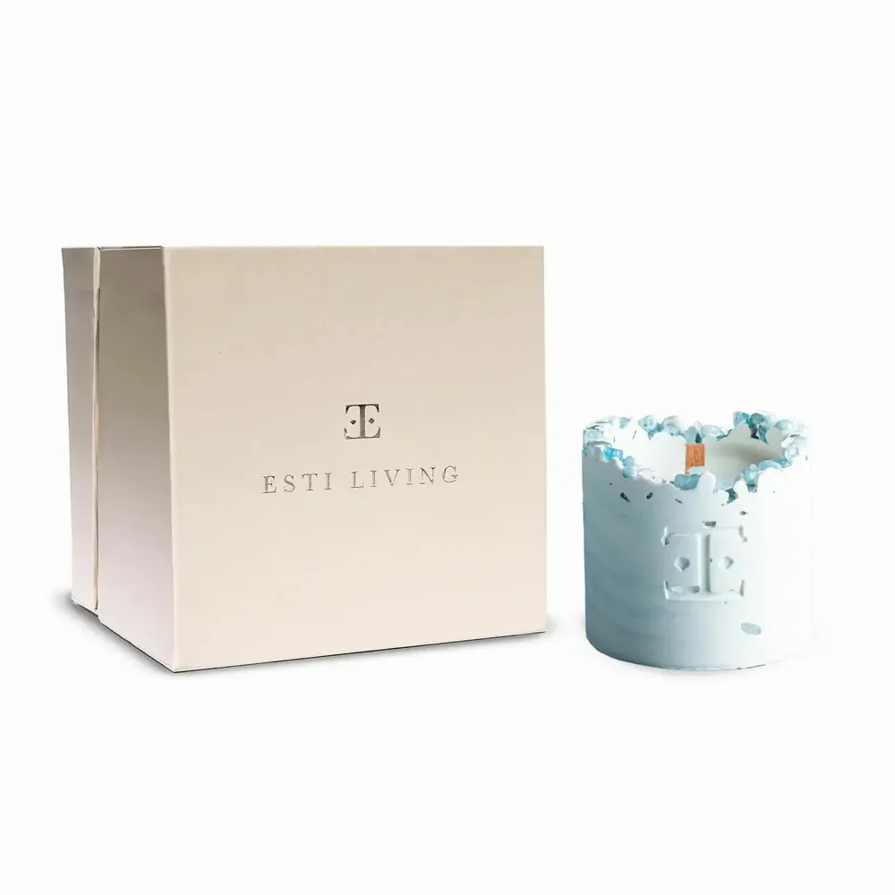 Candles - Ocean Wave - Gemstone Candle - ESTI LIVING