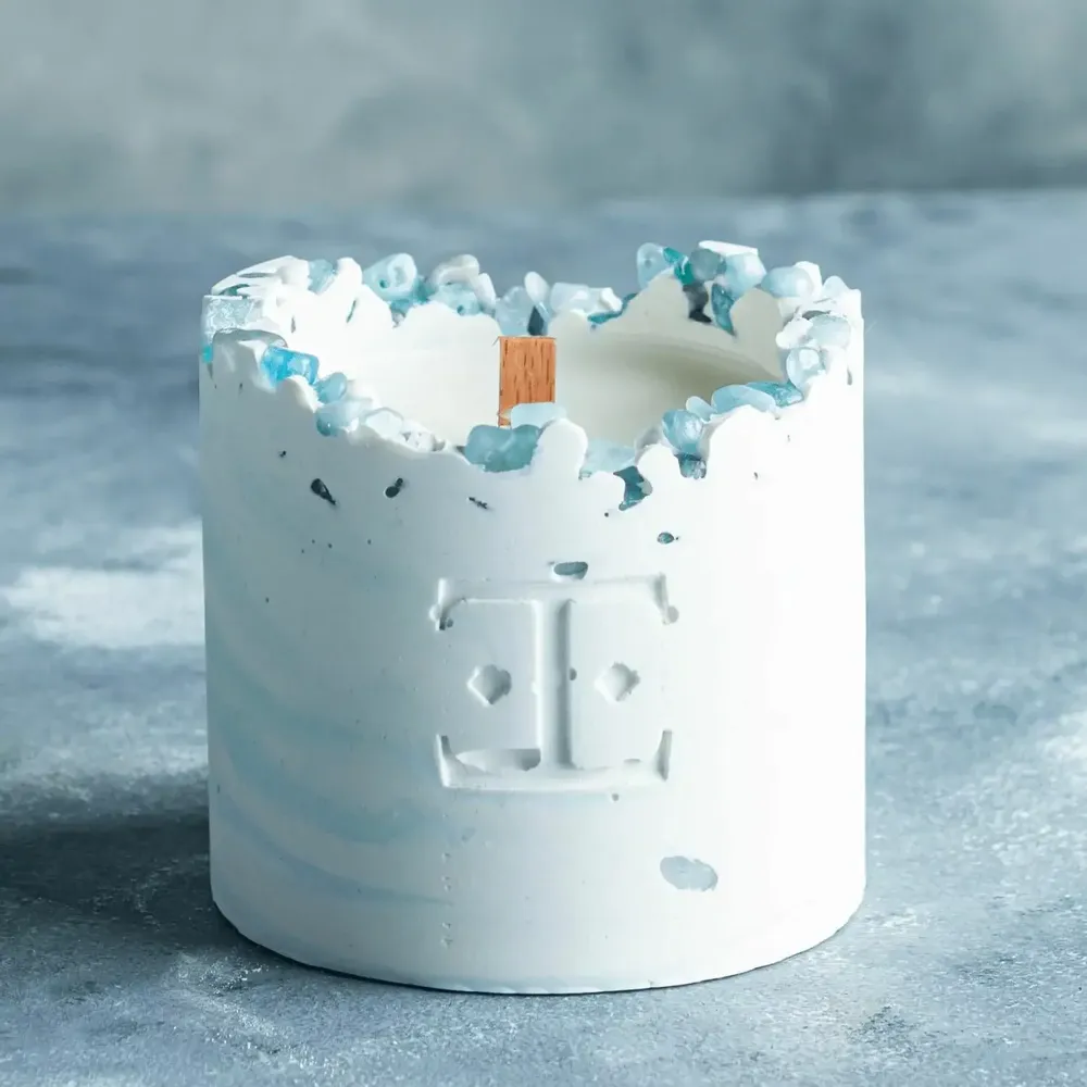 Candles - Ocean Wave - Gemstone Candle - ESTI LIVING