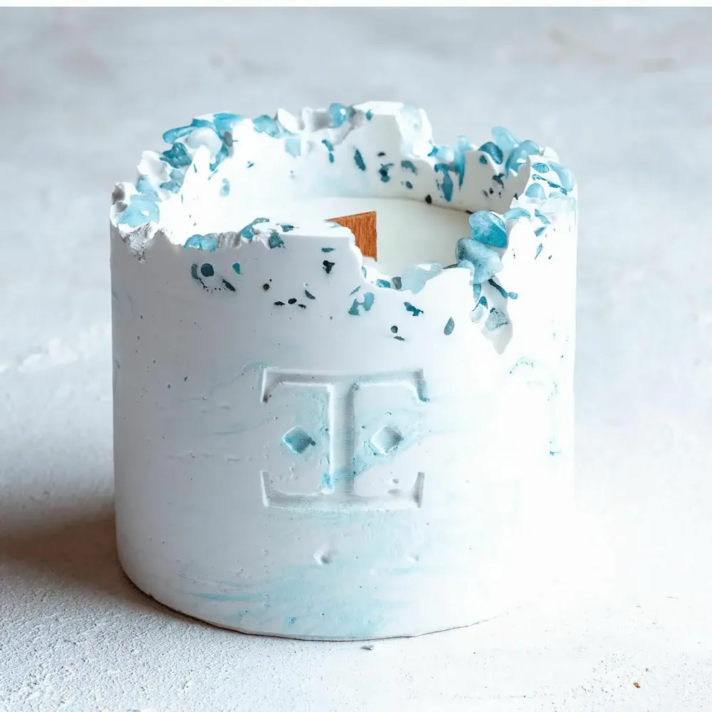Candles - Ocean Wave - Gemstone Candle - ESTI LIVING