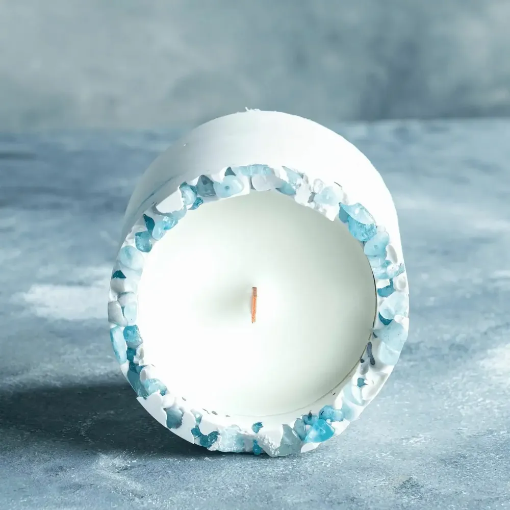 Candles - Ocean Wave - Gemstone Candle - ESTI LIVING