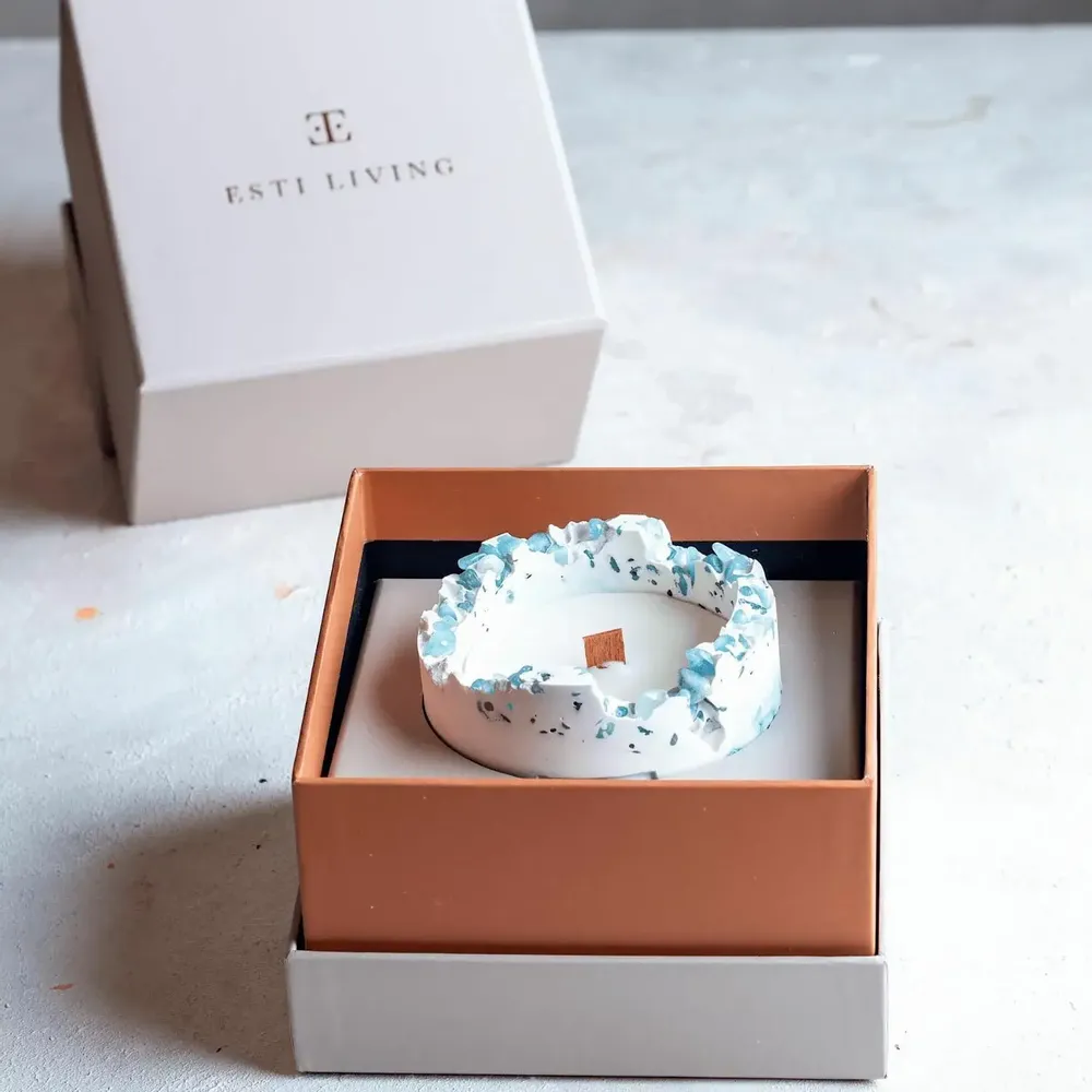 Candles - Ocean Wave - Gemstone Candle - ESTI LIVING