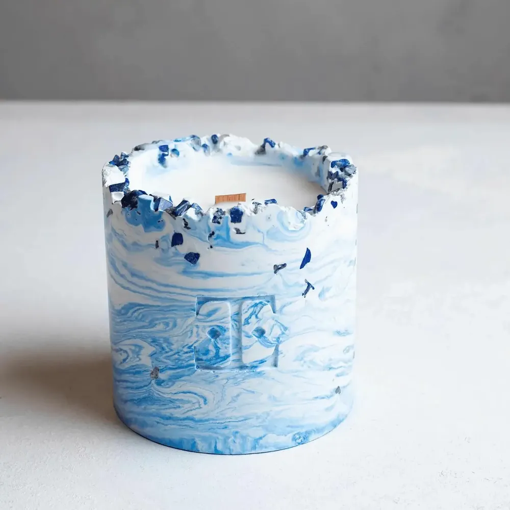 Bougies - Spice Blue - Bougie en pierres précieuses - ESTI LIVING