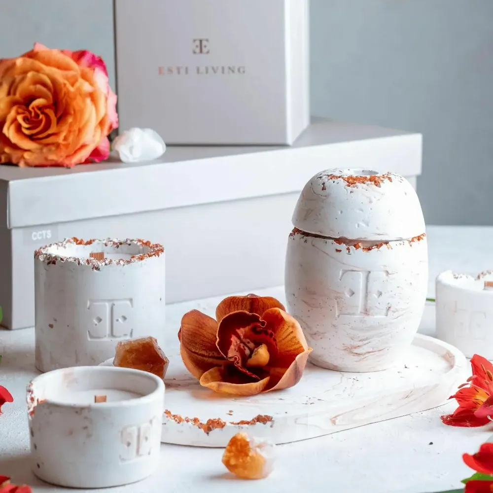 Diffuseurs de parfums - Antique Gold - Ensemble de diffuseurs Reed - ESTI LIVING