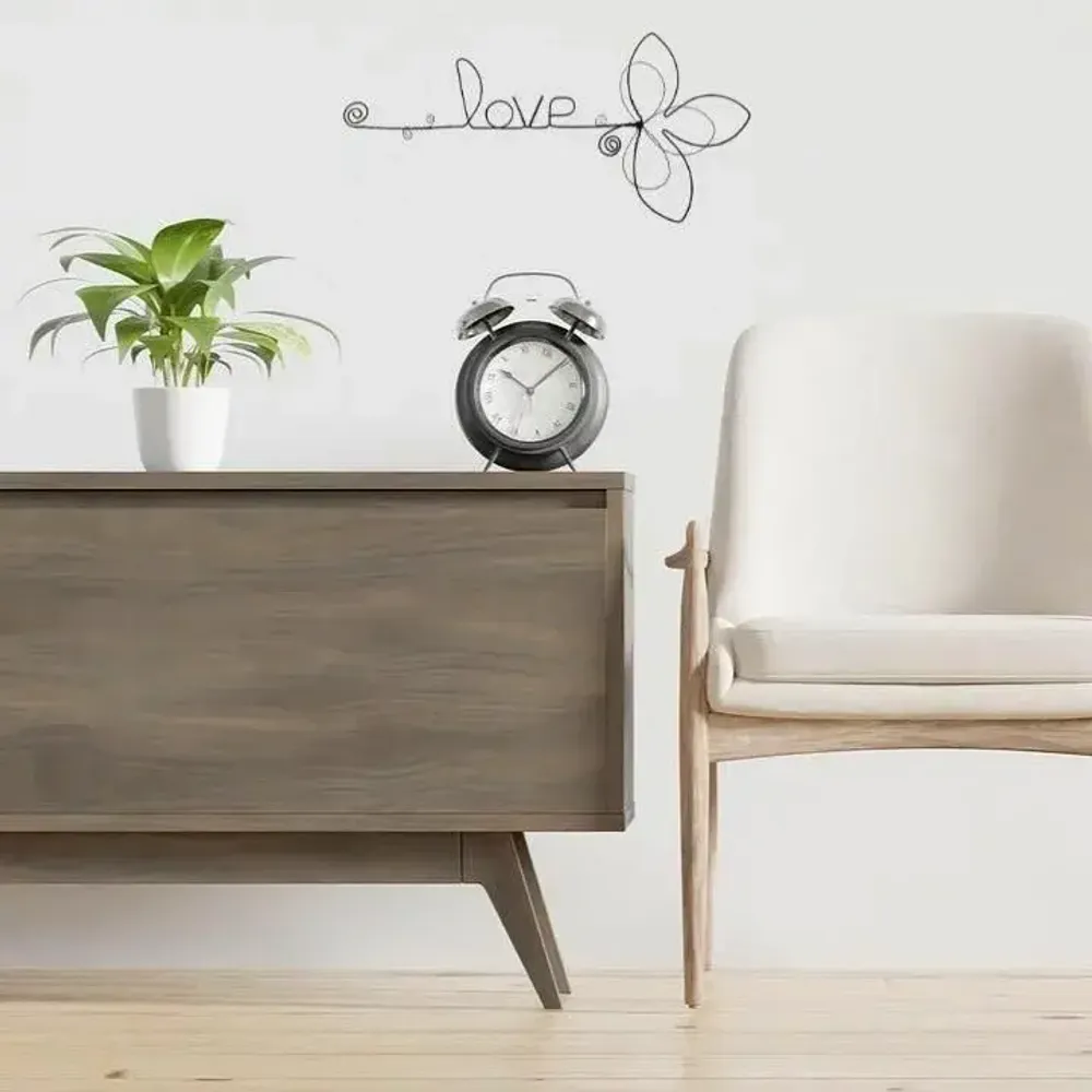 Other wall decoration - Fleur de Lys - "Love" - ​​Wire wall decoration - BIJOUX DE MUR