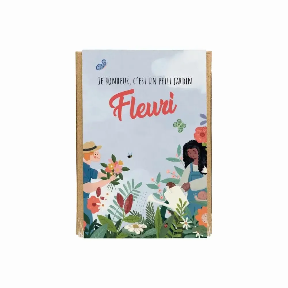 Cadeaux - Le bonheur pousse un jardin - Mini-coffret cadeau biologique - BLOSSOMBS