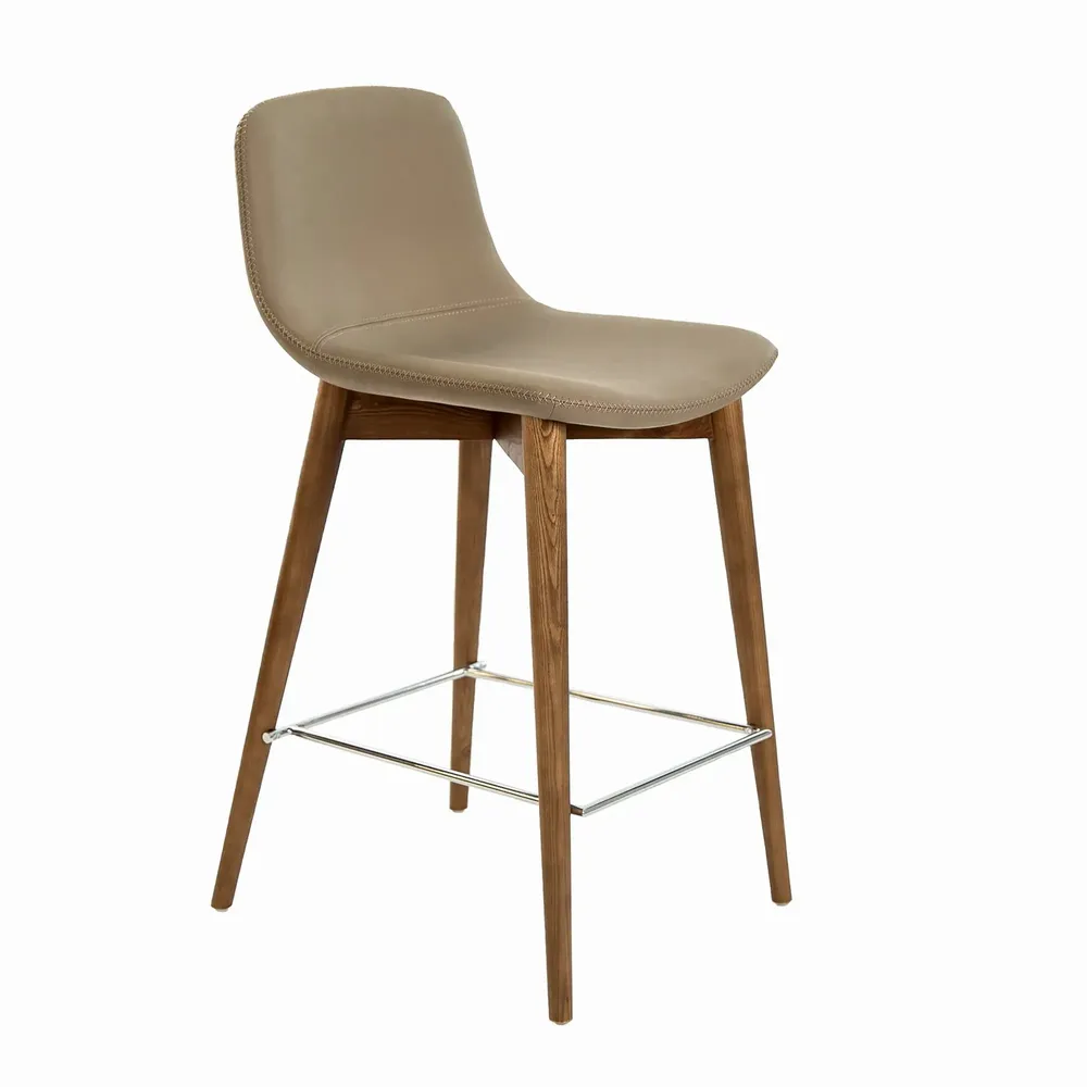 Stools - Upholstered leatherette stool - ANGEL CERDÁ